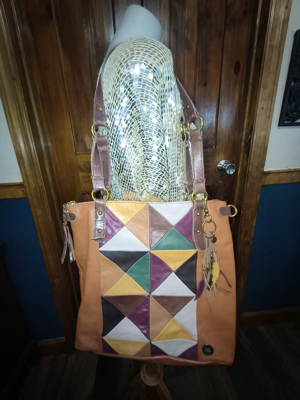 The Sak Patchwork Geometric Tote Bag